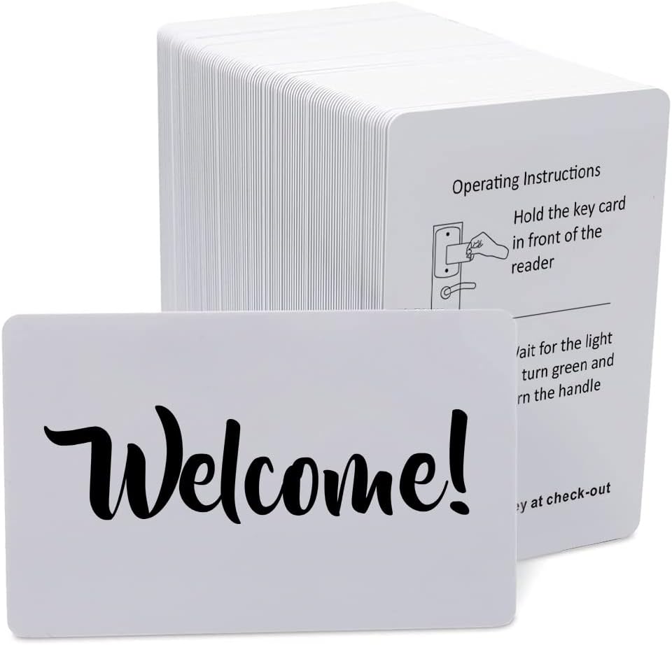 Hotel RFID Key Card 1,000 Quantity Compatible with SAFLOK, KABA, ONITY, Miwa, ILCO