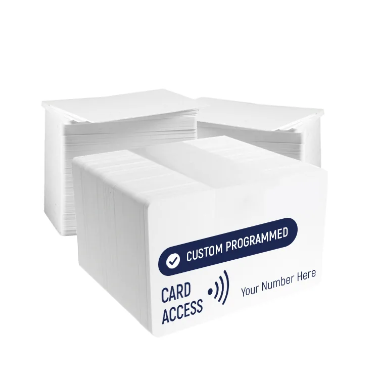 Custom Programmed HID iClass SE Cards, genuine HID, 26 bit H10301 Format (100 Pack), card back