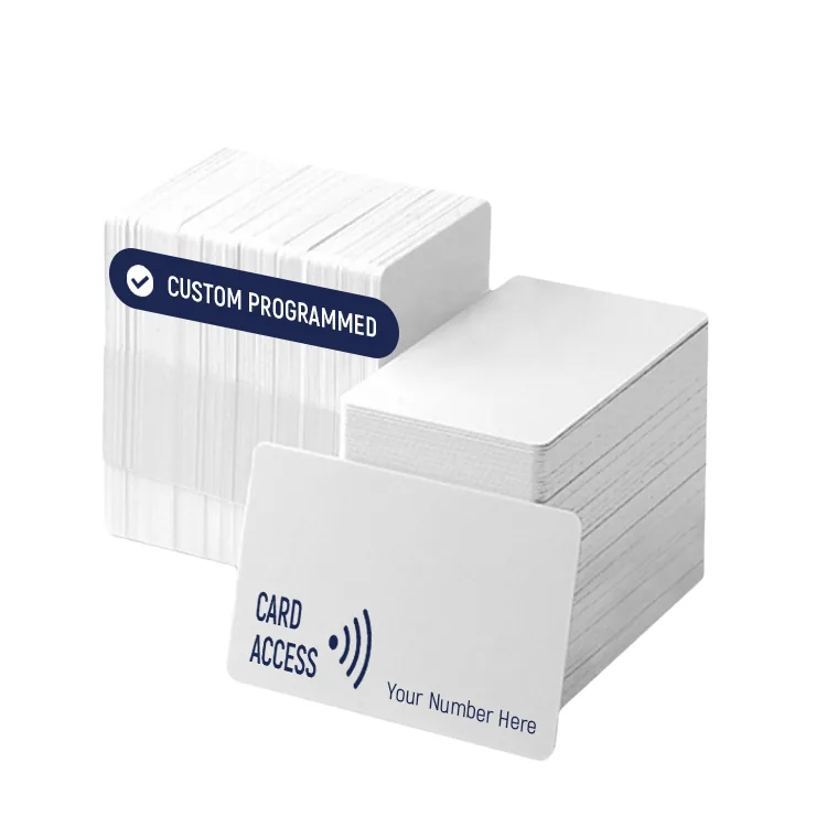 Custom Programmed HID iClass SE Cards, genuine HID, 26 bit H10301 Format (100 Pack), the card stack