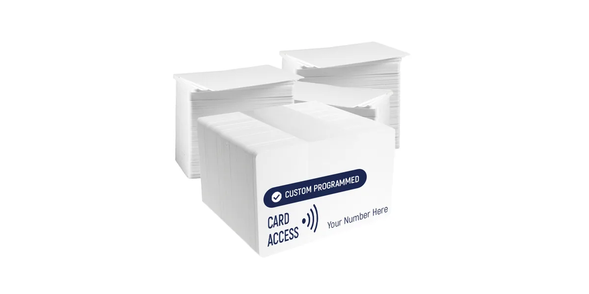 Custom Programmed HID iClass SE Cards, genuine HID, 26 bit H10301 Format (100 Pack), retail packaging